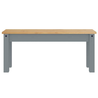 4 Piece Dining Set PANAMA Grey Solid Wood Pine
