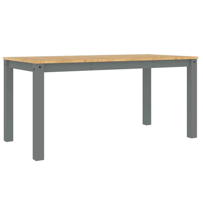 5 Piece Dining Set "PANAMA" Grey Solid Wood Pine