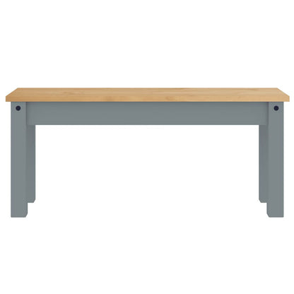 4 Piece Dining Set PANAMA Grey Solid Wood Pine