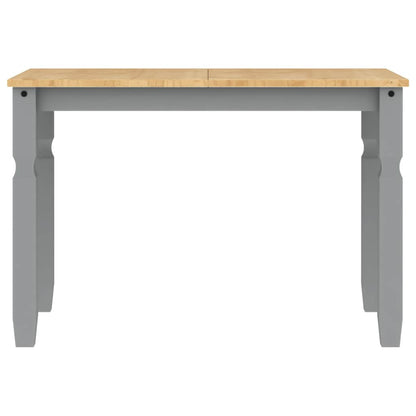 3 Piece Dining Set Panama Grey Solid Wood Pine