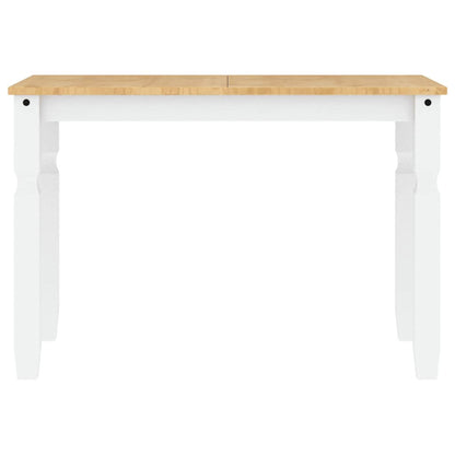 3 Piece Dining Set PANAMA White Solid Wood Pine