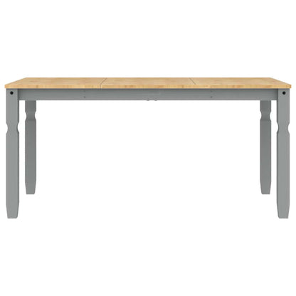 3 Piece Dining Set Panama Grey Solid Wood Pine