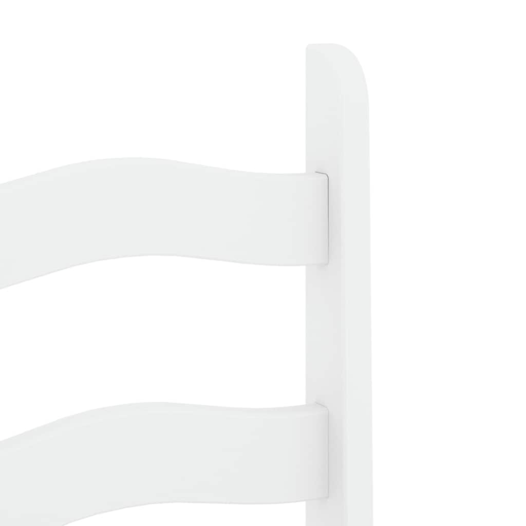 3 Piece Dining Set PANAMA White Solid Wood Pine