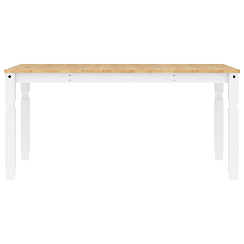 5 Piece Dining Set PANAMA White Solid Wood Pine