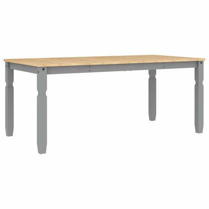 3 Piece Dining Set PANAMA Grey Solid Wood Pine