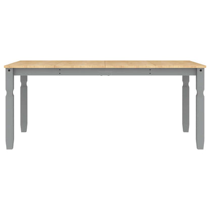 3 Piece Dining Set PANAMA Grey Solid Wood Pine