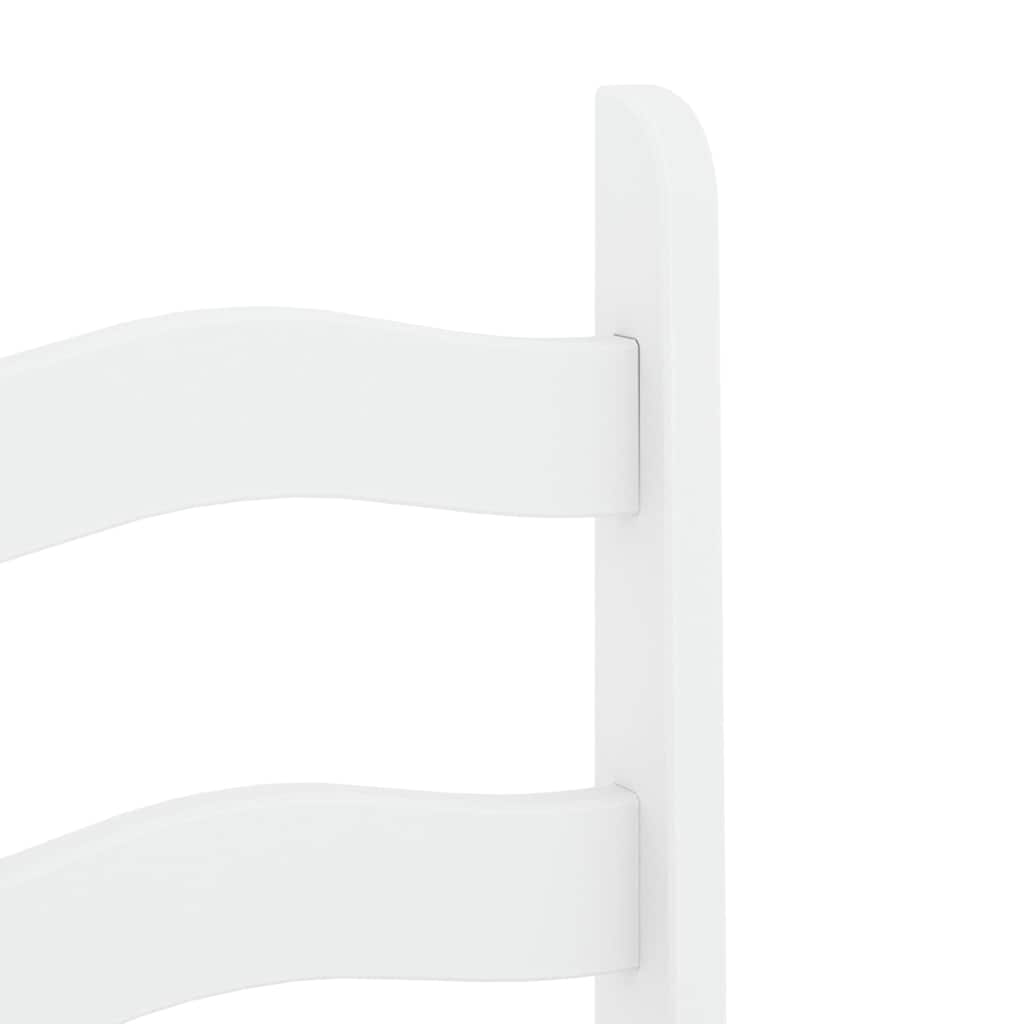3 Piece Dining Set PANAMA White Solid Wood Pine