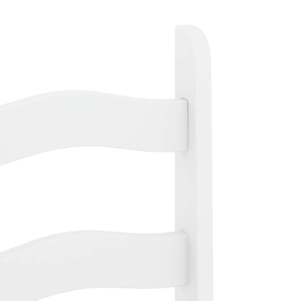 5 Piece Dining Set PANAMA White Solid Wood Pine