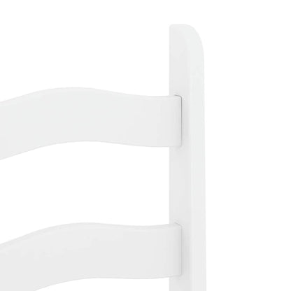 5 Piece Dining Set PANAMA White Solid Wood Pine