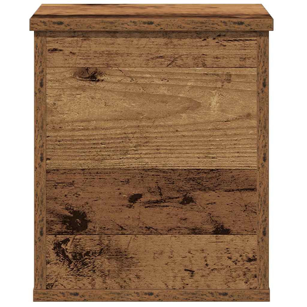 Storage Box Old Wood 30 x 35 x 35 cm Engineered Wood