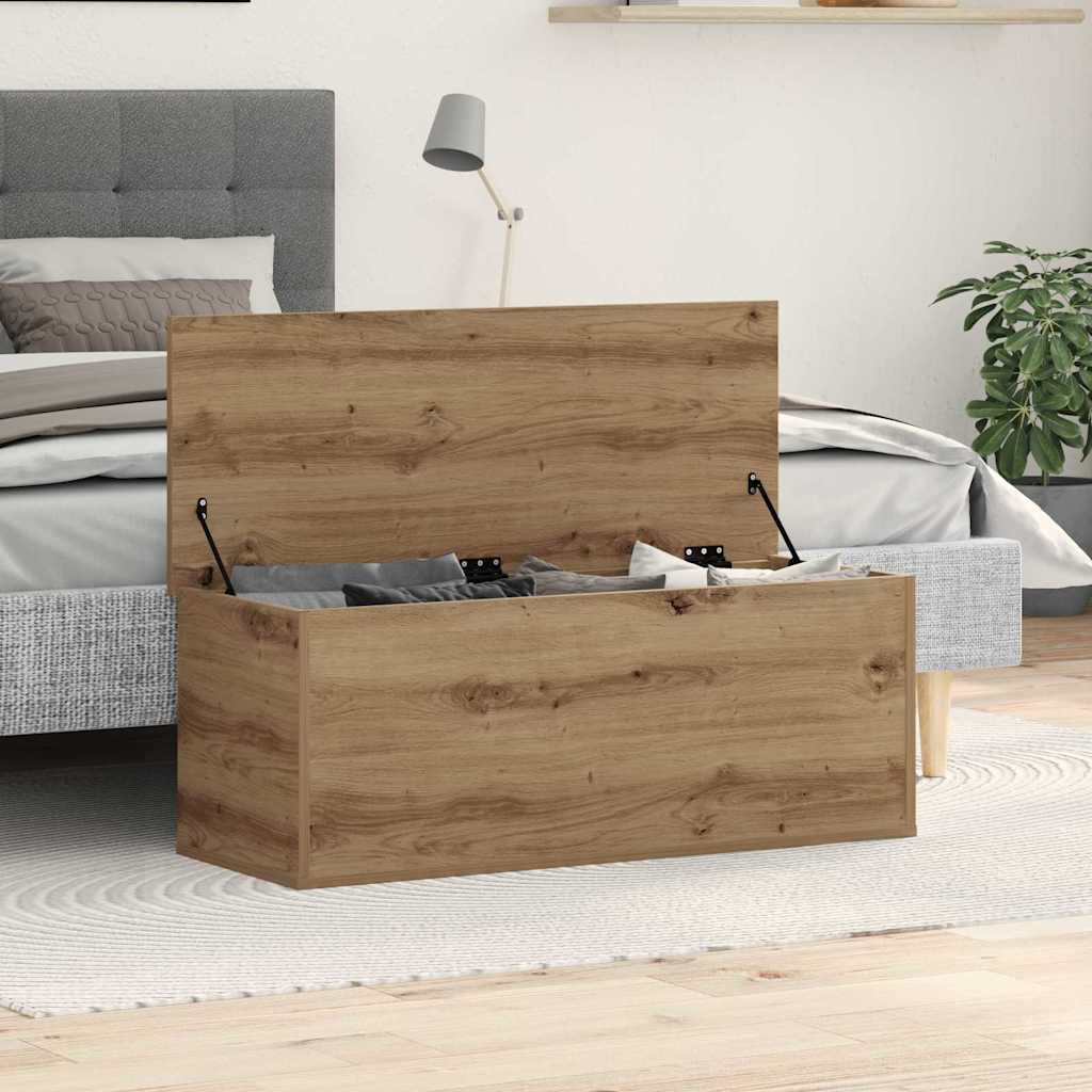Storage Box Artisan Oak 90 x 35 x 35 cm Engineered Wood