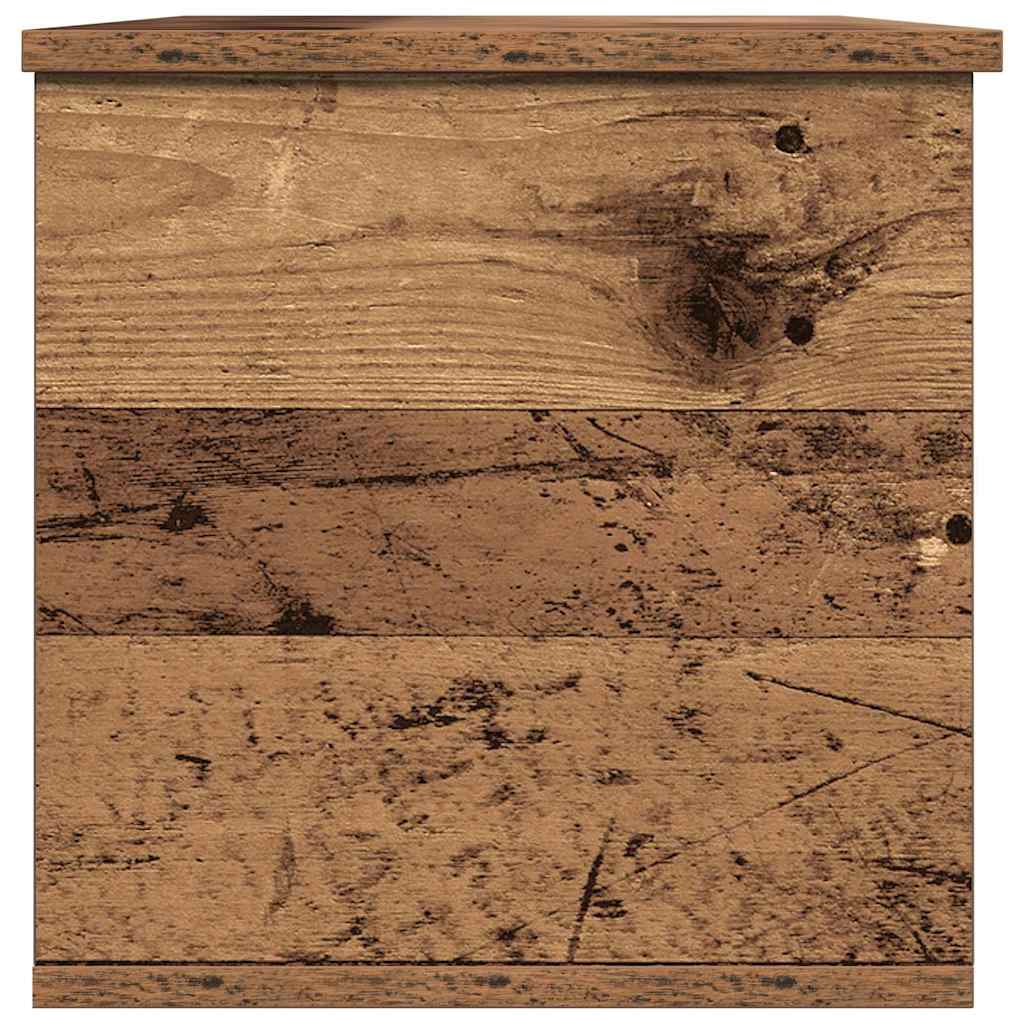 Storage Box Old Wood 102 x 35 x 35 cm Engineered Wood