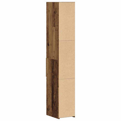 Bookcase with Drawer Old Wood 30 x 42.4 x 185.2 cm