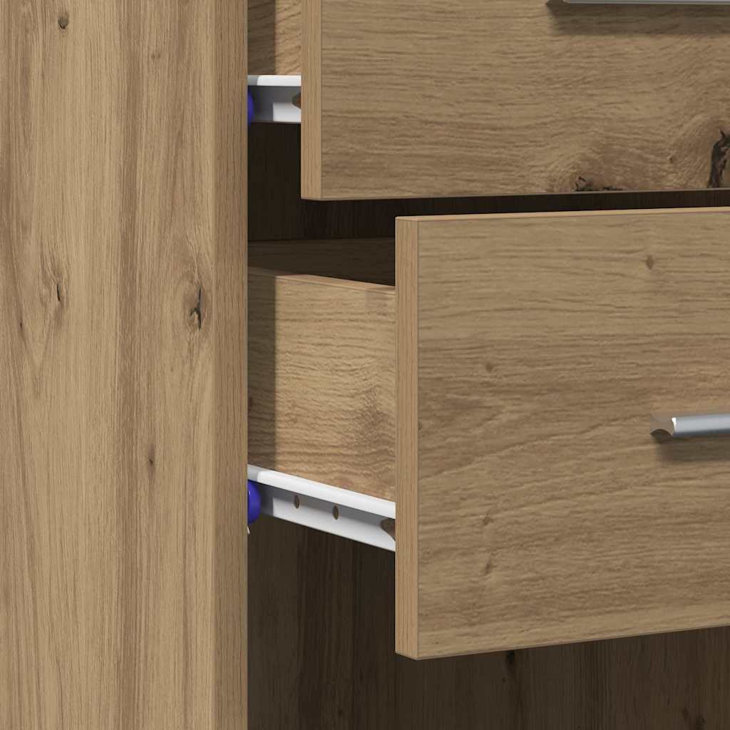 Bookcase with Drawer Artisan Oak 30 x 42.4 x 185.2 cm