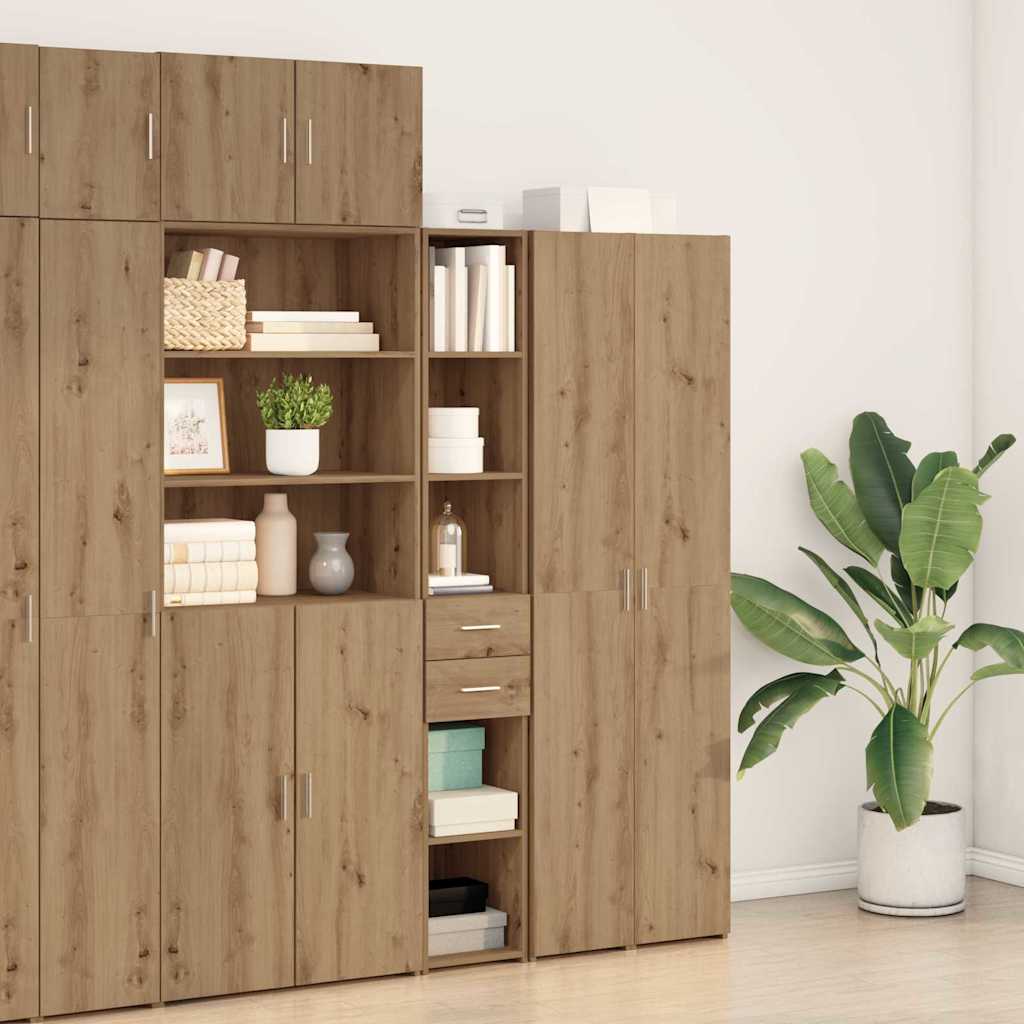 Bookcase with Drawer Artisan Oak 30 x 42.4 x 185.2 cm