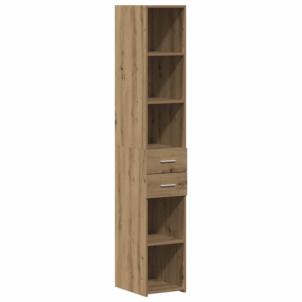 Bookcase with Drawer Artisan Oak 30 x 42.4 x 185.2 cm