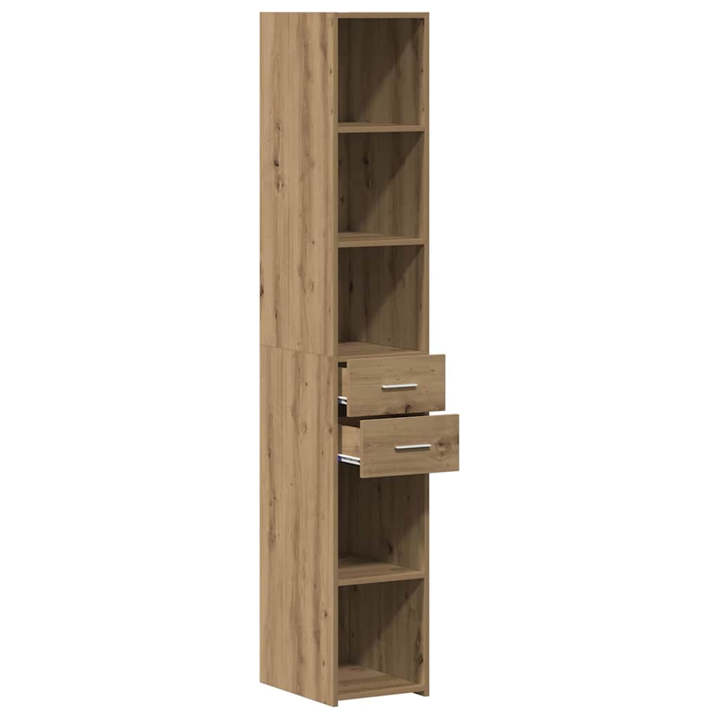 Bookcase with Drawer Artisan Oak 30 x 42.4 x 185.2 cm
