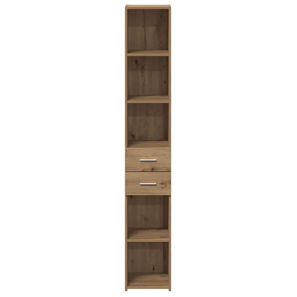 Bookcase with Drawer Artisan Oak 30 x 42.4 x 185.2 cm