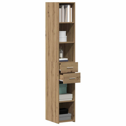 Bookcase with Drawer Artisan Oak 30 x 42.4 x 185.2 cm