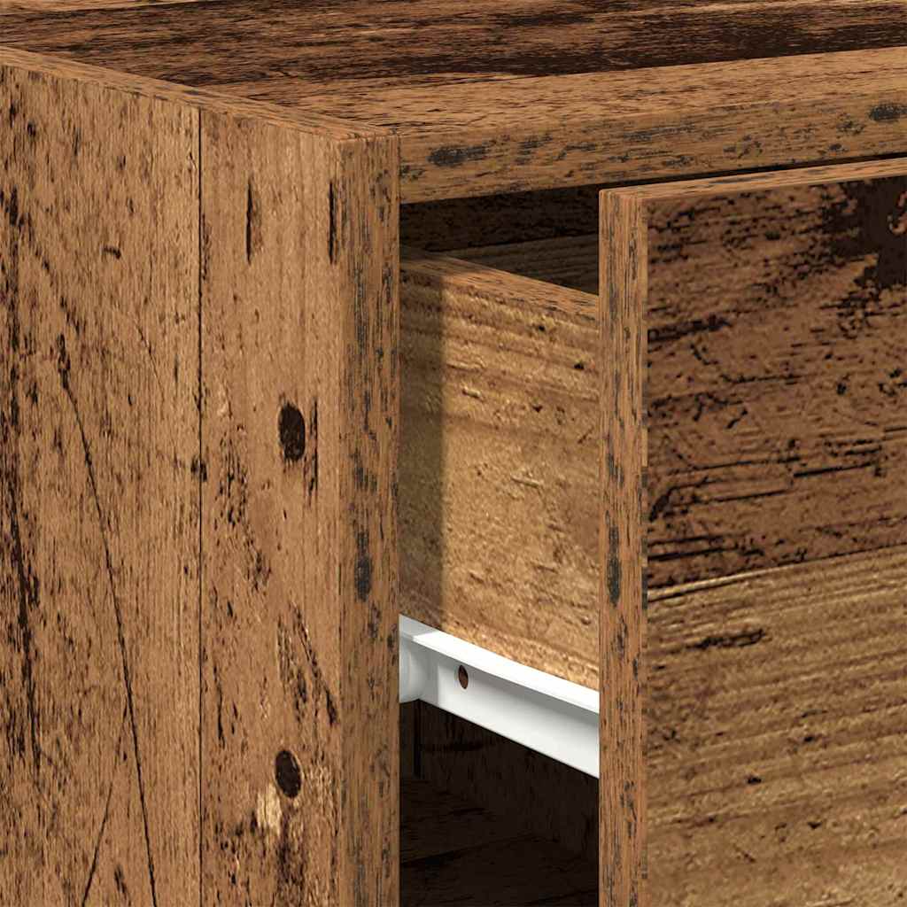 Sideboard with Drawer Old Wood 30 x 42.5 x 93 cm