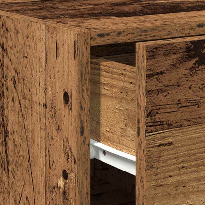 Sideboard with Drawer Old Wood 30 x 42.5 x 93 cm