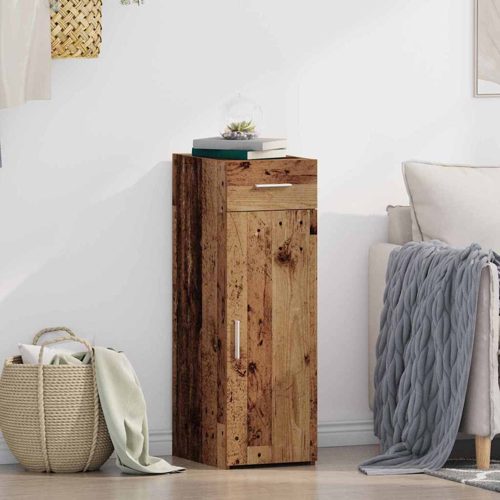 Sideboard with Drawer Old Wood 30 x 42.5 x 93 cm