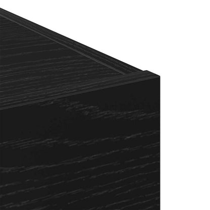 Sideboard with Drawer Black Oak 30 x 42.5 x 93 cm