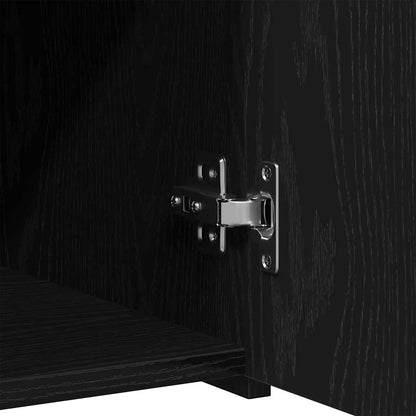 Sideboard with Drawer Black Oak 30 x 42.5 x 93 cm