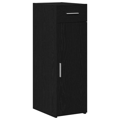 Sideboard with Drawer Black Oak 30 x 42.5 x 93 cm