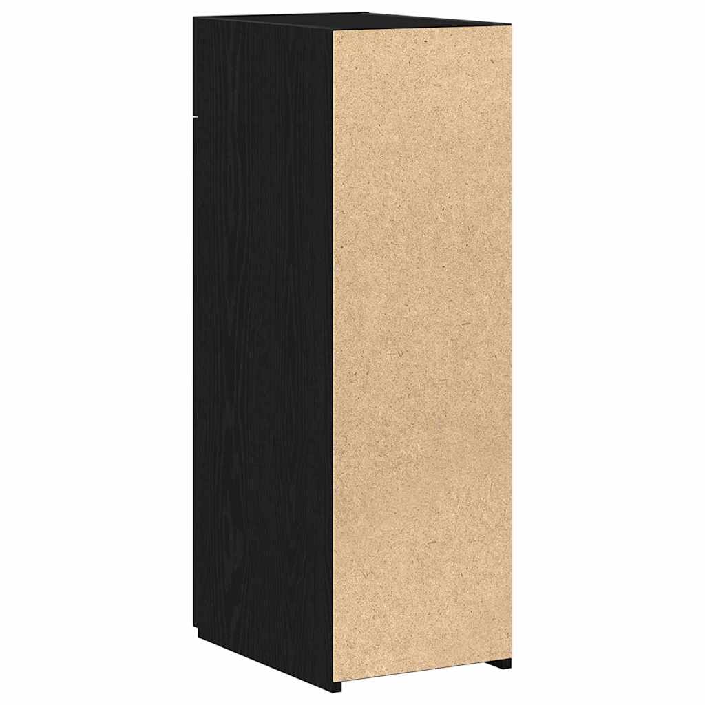 Sideboard with Drawer Black Oak 30 x 42.5 x 93 cm