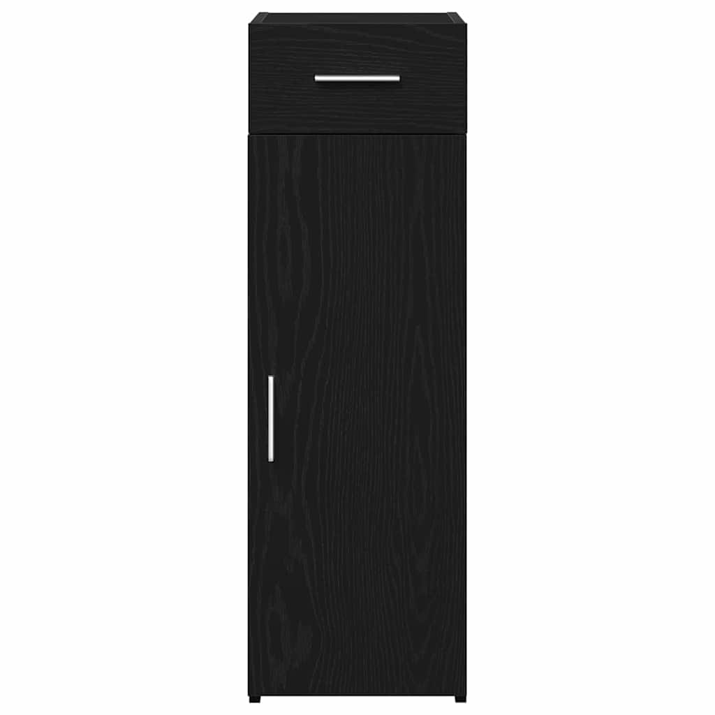 Sideboard with Drawer Black Oak 30 x 42.5 x 93 cm