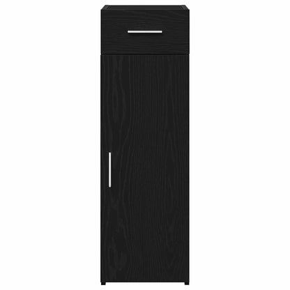 Sideboard with Drawer Black Oak 30 x 42.5 x 93 cm