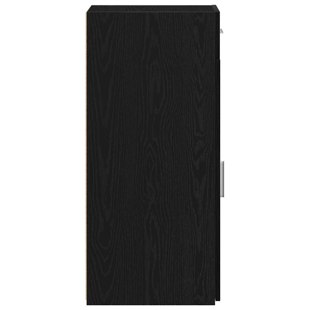Sideboard with Drawer Black Oak 30 x 42.5 x 93 cm