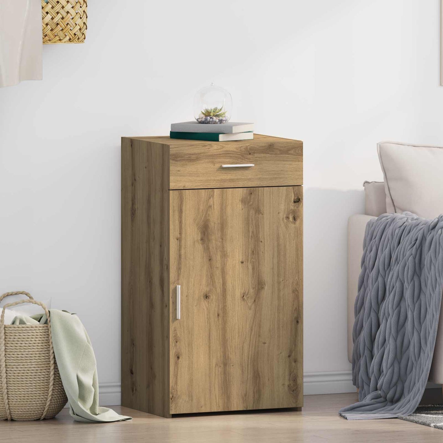 Sideboard with Drawer Artisan Oak 50 x 42.5 x 93 cm