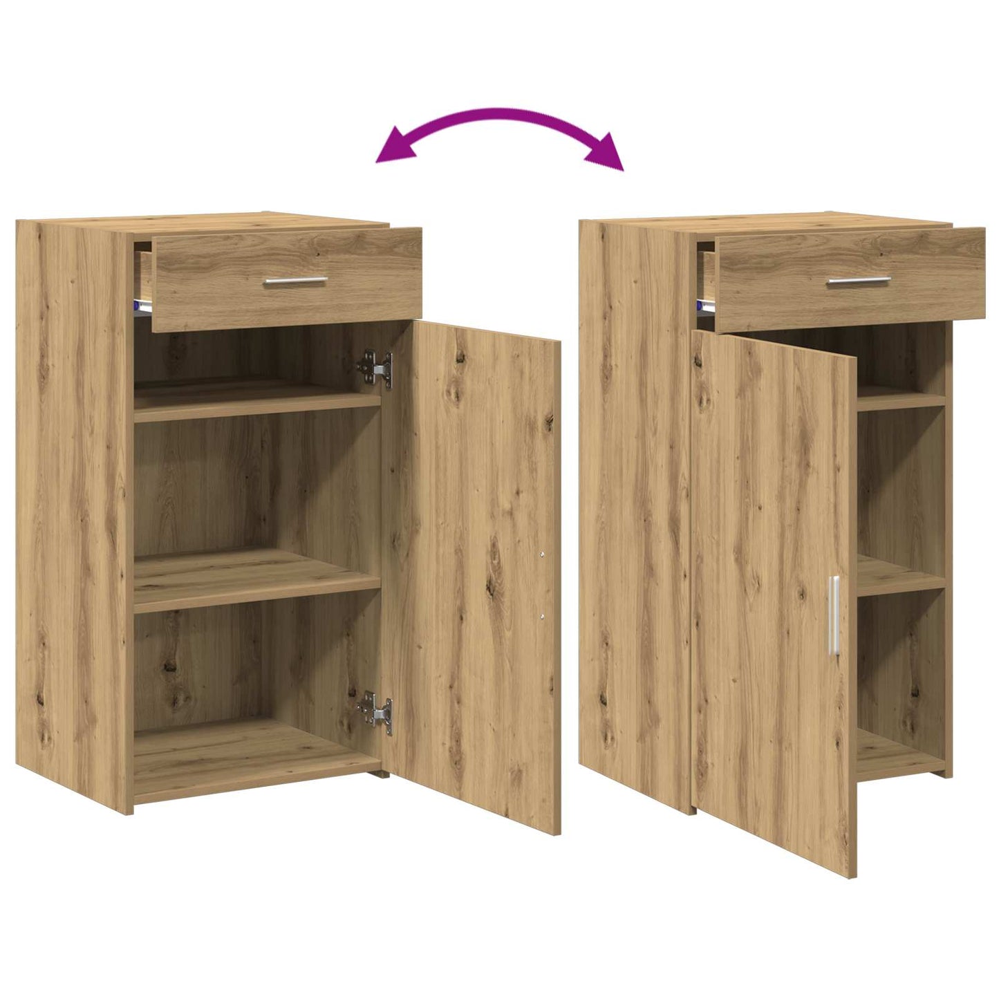 Sideboard with Drawer Artisan Oak 50 x 42.5 x 93 cm