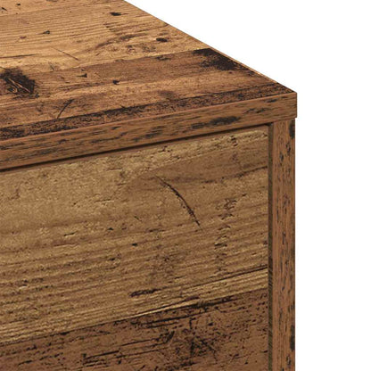 Coffee Table Old Wood 90 x 90 x 28 cm Engineered Wood