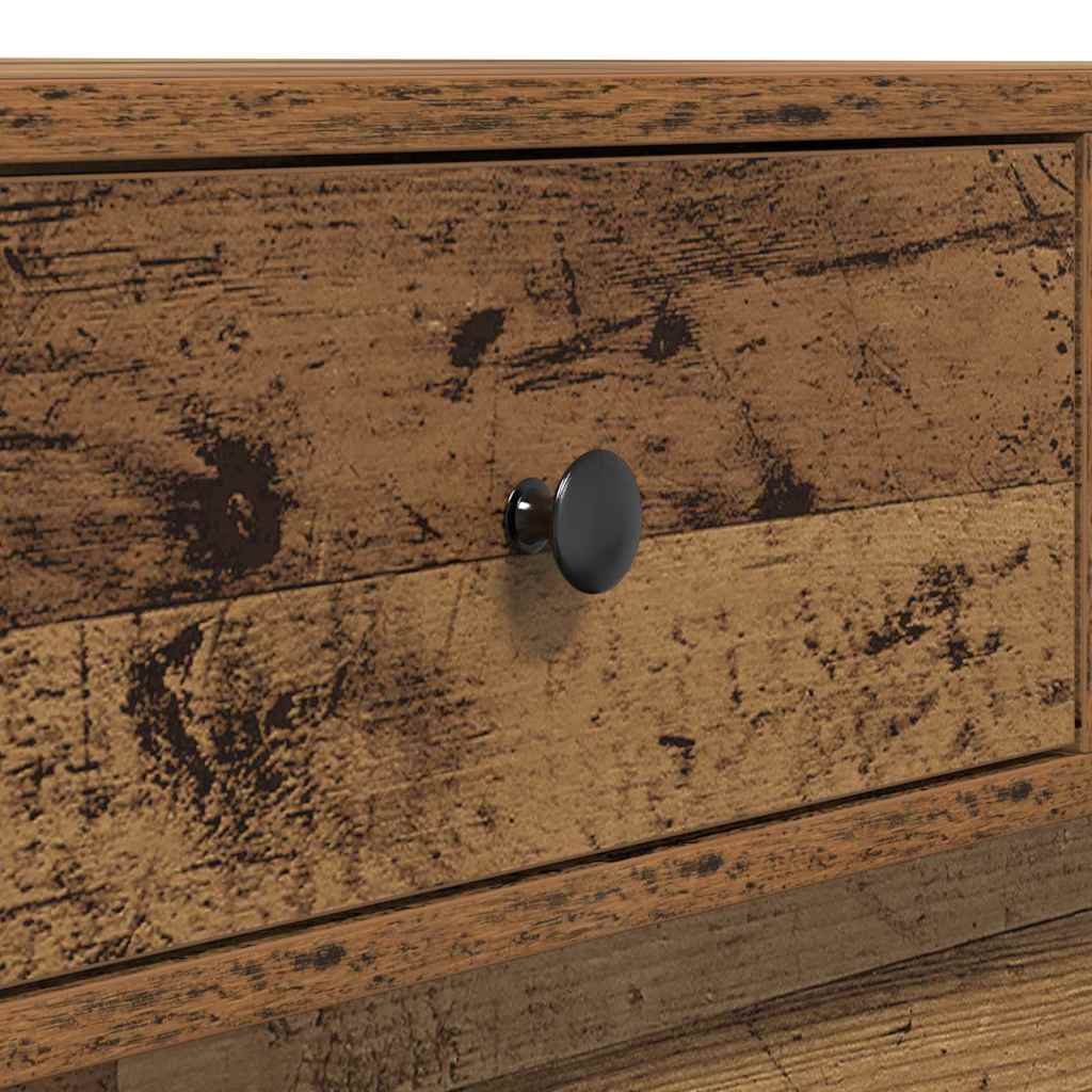 Coffee Table Old Wood 90 x 90 x 28 cm Engineered Wood