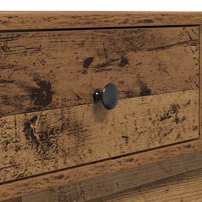 Coffee Table Old Wood 90 x 90 x 28 cm Engineered Wood