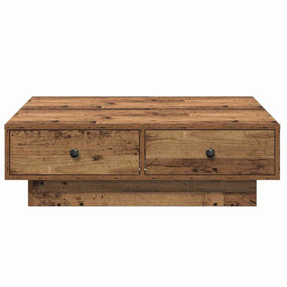 Coffee Table Old Wood 90 x 90 x 28 cm Engineered Wood