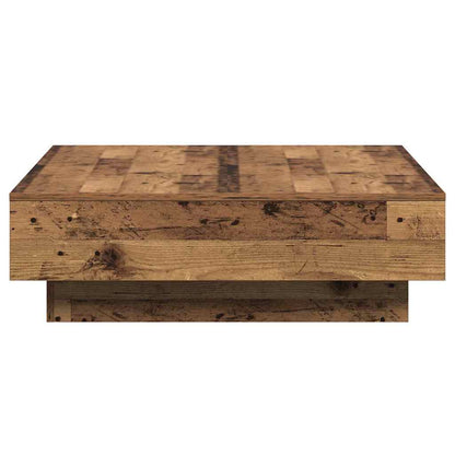 Coffee Table Old Wood 90 x 90 x 28 cm Engineered Wood