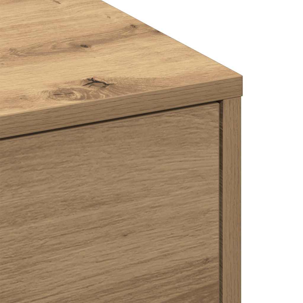 Coffee Table Artisan Oak 90 x 90 x 28 cm Engineered Wood