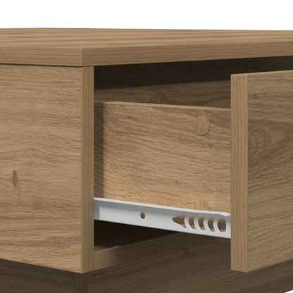 Coffee Table Artisan Oak 90 x 90 x 28 cm Engineered Wood