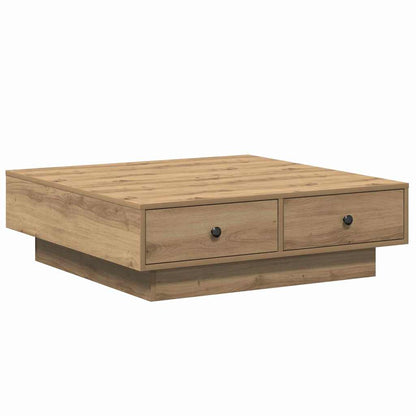 Coffee Table Artisan Oak 90 x 90 x 28 cm Engineered Wood