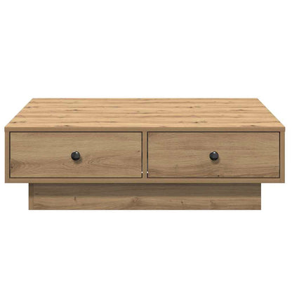 Coffee Table Artisan Oak 90 x 90 x 28 cm Engineered Wood