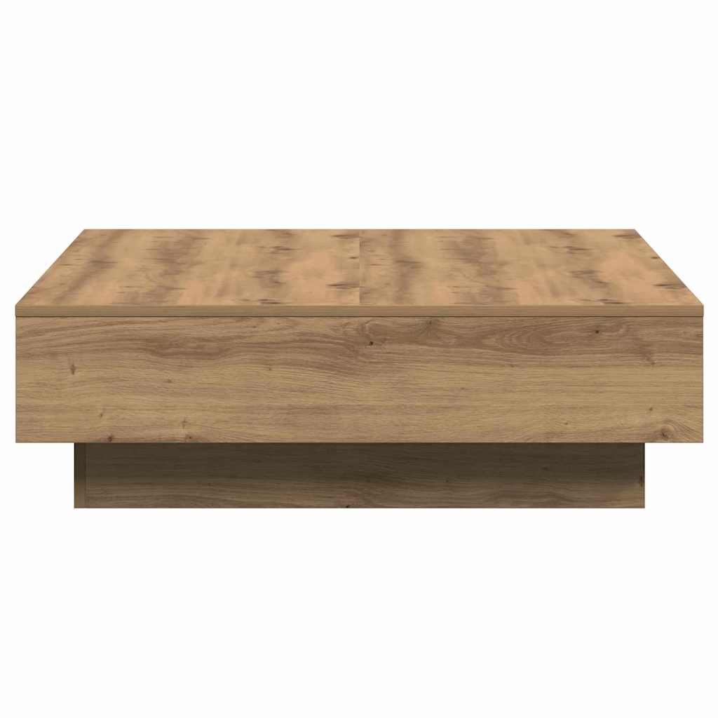 Coffee Table Artisan Oak 90 x 90 x 28 cm Engineered Wood
