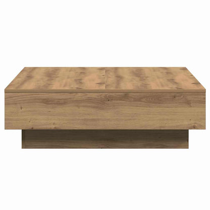 Coffee Table Artisan Oak 90 x 90 x 28 cm Engineered Wood