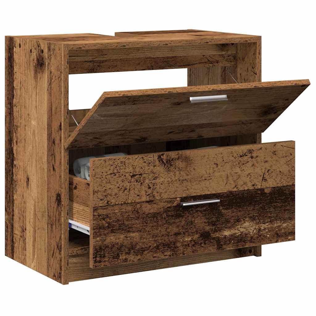 Bathroom Cabinet Old Wood 59 x 37 x 59 cm Engineered wood