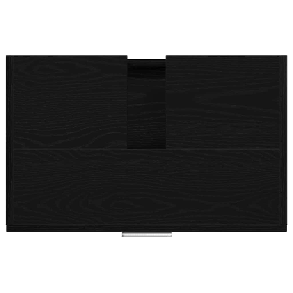 Bathroom Cabinet Black Oak 59 x 37 x 59 cm Engineered wood
