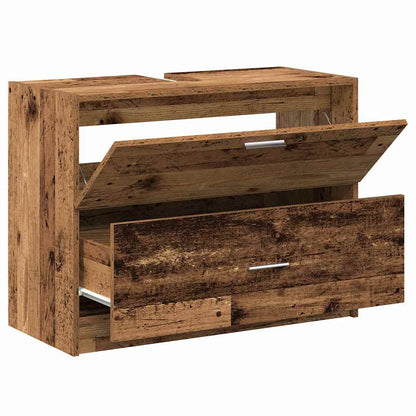 Bathroom Cabinet Old Wood 78 x 37 x 59 cm Engineered wood