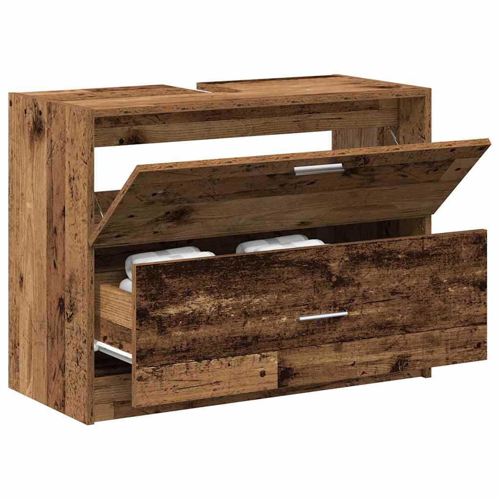 Bathroom Cabinet Old Wood 78 x 37 x 59 cm Engineered wood
